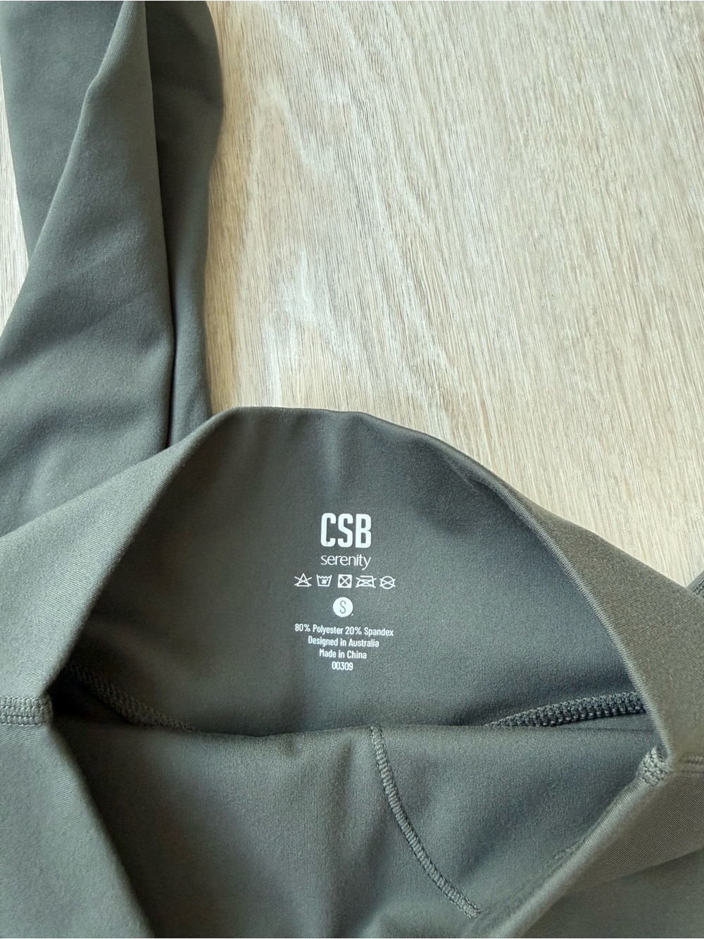 Crop Shop Boutique Serenity Invisible Scrunch Legging in Deep Olive - Picture 9 of 9
